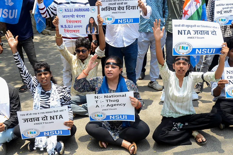 Protest over NEET 2024 results | - PTI